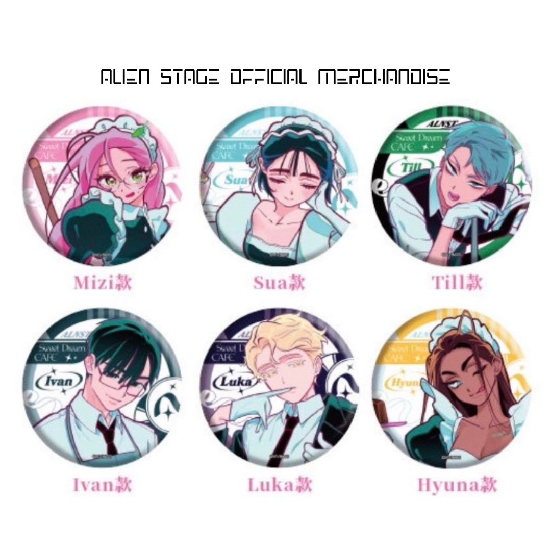 ALIEN STAGE x Café - Button Pin